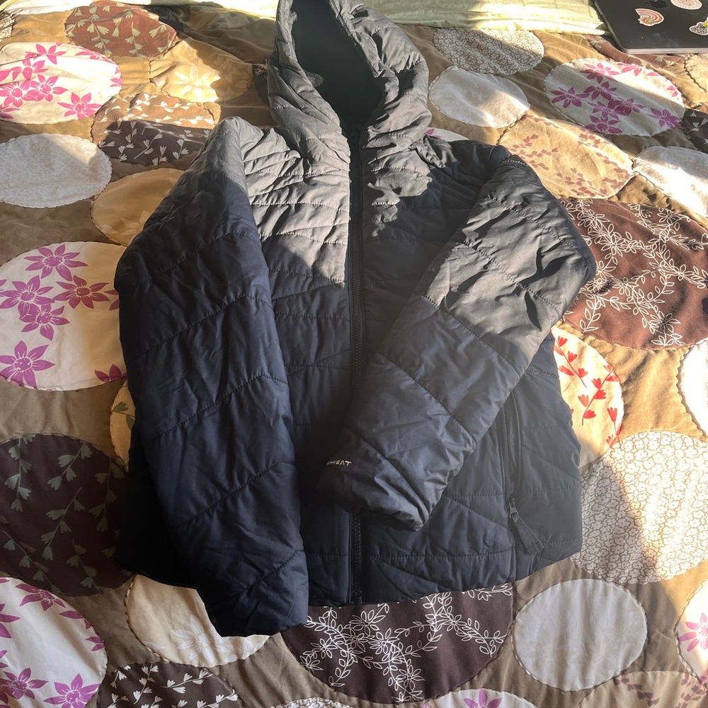 Columbia Quilted Hooded Jacket - Black